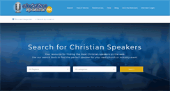 Desktop Screenshot of christianspeaker.net