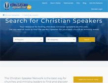Tablet Screenshot of christianspeaker.net